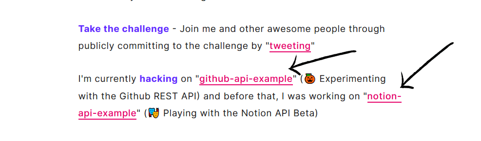 Demo of currently hacking section